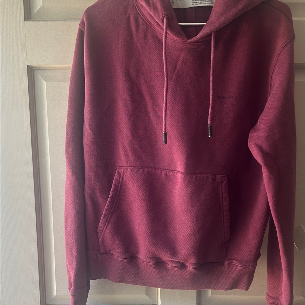 Men's Burgundy Hoodie Sweatshirt